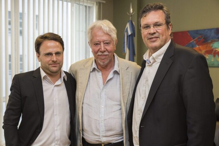 Tristán Bauer, Luis Puenzo y Nicolás Batlle se reunieron en el INCAA