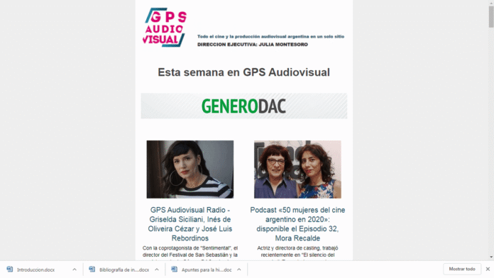 GPS Audiovisual Boletín: un servicio imprescindible para la actividad audiovisual